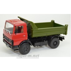 МАЗ-5551 грузовик бортовой, красный/зеленый